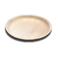 Terra Mirai 10” Palm Leaf Round Plates –Ecofriendly Disposable Dinnerware, Party Supplies Ideal for Tailgate Parties, Camping, Family Dinner and Sports Event (20 Pack)