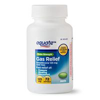 Equate - Gas Relief, Extra Strength, Simethicone 125 mg, 72 Softgels, Compare to Gas-X