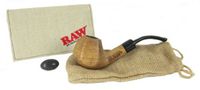 Bundle - 3 Items - RAW Pipe with Tobacco Pouch and Humidifier