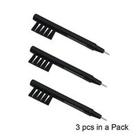 Hearing Aid Cleaning Brushes with Magnet and Wax Loop for BTE, ITC or ITE (3)