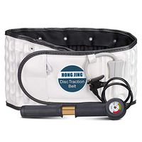 Decompression Back Belt with Pressure Gauge for Lower Back Pain Relief - Inflatable Lumbar Support Traction Device, One Size Fit 29-49 Waist