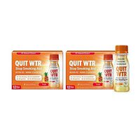 Stop Smoking Remedy to Help Quit Smoking | Quit Water Shots, Works Fast, Stops Cravings, Natural and Nicotine-Free - 24/7 Craving Relief Support (Fruit Blend, 24 Pack / 96 Shots)