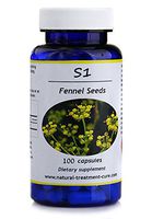 Hekma Center Pure Fennel Seeds Foeniculum Vulgare 100 Capsules for Digestion and Milk Supply - Vegan