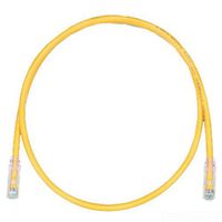 Panduit UTPSP14YLY Category-6 8-Conductor Strain Relief Clear Boot Patch Cord, 14-Feet, Yellow