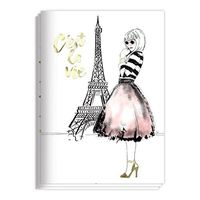 C'est La Vie Fabulous Paris Eiffel Tower Themed Set of Three Novelty Journals