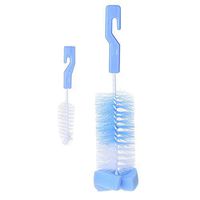 Baby Bottle Brush Cleaner Spout Cup Glass Teapot Washing Cleaning Tool Brush 2PCS (Colorful, 23 cm)