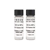 Trichloroacetic Acid TCA 80% Chemical Peel, 2-1 Dram Bottles, Medical Grade, Wrinkles, Fine Lines, Freckles, Scars, Age spots