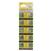 Sixsons 10 Pcs Button Cell Battery AG8 Lithium Battery 1.55V Round Coin Cell Battery For Watch Clocks Controllers Toys LR1120 391 SR1120 191 LR55 Alkaline Battery High Energy Density Battery