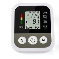 Sphygmomanometer LPY-Upper Arm Blood Pressure Monitor Automatic Pulse Heart Rate Monitors with Digital LCD Display and Wide-Range Cuff for Home Use