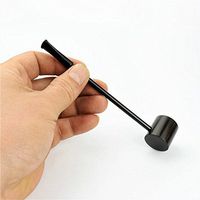 MAYBAO Straight Tobacco Smoking Pipe Black Wood Pipe For Tobacco Smoking