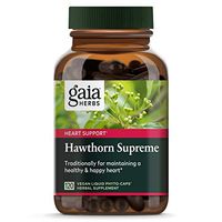 Gaia Herbs Hawthorn Supreme, Vegan Liquid Capsules, 120 Count - Promotes Heart Health & Stimulates Healthy Circulation, Organic Hawthorn Berry, Leaf & Flower Extract