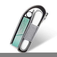 Protable Case Iqos 3.0 Cover Electronic Cigarette Protective PU Skin Cover Shell Storage Bag Leather Drop-Proof Carrying Case Box Holder Cigar Cover Wallet Case Gray