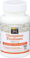365 Everyday Value, Chromium Picolinate 200mcg, 100 ct