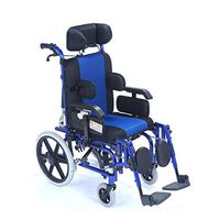 HYRL Lightweight Folding Children's Wheelchair Driving Medical, Cerebral Palsy Children's Wheelchair Car Multi-Functional Disabled Children's Full Reclining Flat-Bed Wheelchair