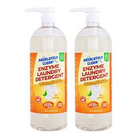 Amazing Natural Based Laundry Detergent - 256 Loads (only 14¢/Load) - Powerful Natural Enzymes - USA Made (32oz-2pack)