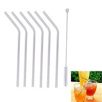 WIN Drinking Straws,Reusable Stainless Steel Metal Straw Set Including A Cleaning Brush (1A)
