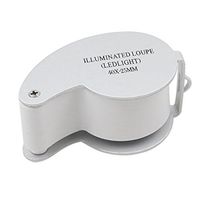 uxcell 40x Illuminated Whistle Shape Loupe Magnifier with LED Light