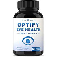 Eye Vitamins with Lutein and Zeaxanthin - AREDS 2 Formula for Macular Degeneration, Strain, Dry Eyes & Vision Support - Optify Eye Health Ocular Care Supplement with Omega 3 Powder & Bilberry Extract