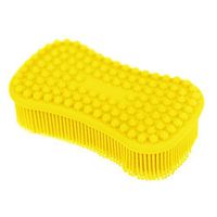 TOPHOME Silicone Non-Scratch Sponges Food-Grade Cleaning Brush for Kitchen Dishwash, Kids Tableware, Vegetable Fruits, Pot Pan Dish Bowl, Washing Hands, Yellow
