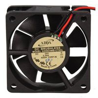 Adda AD0624MB-C70GL Fan with 12" Leads, 24 Volt DC, 14.5 CFM, Bearing Ball, 60 mm L x 60 mm W x 20 mm H