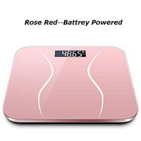 KONGZIR Weighing Scale Bathroom Body Scale, Smart Household Electronic Digital Weight Balance with LCD Display Weighing Scale, 180Kg / 400Lb Pink