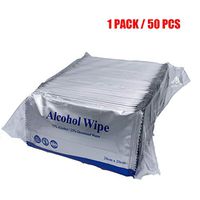 Ainany 50pcs Disposable Wipes Travel Size Water Wipes for Hand Mobile Phone Eyeglass, Individual Package