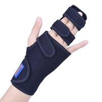 Trigger Finger Splint for Two or Three Finger Immobilizer - Post Operative Care Support for Broken Joints, Sprains, Contractures, Arthritis, Tendonitis and Pain Relief (Left, L/XL)