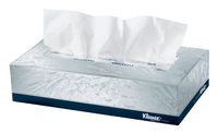 White Kleenex Facial Tissue by Kimberly-Clark Corporation ( TISSUES, FACIAL, KLEENEX, 125/BOX, WHITE ) 48 box / Case