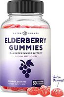 Elderberry Gummies for Kids & Adults [Double-Strength] Immune Support & Relief from Cold & Allergies - Sambucus Nigra Extract Antioxidant Supplement - 60 Vegetarian Gummy Vitamins