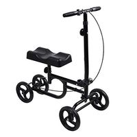 Give Me Economy Knee Scooter Steerable Knee Walker Crutch Alternative with Thick Knee Pad in Black