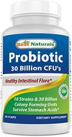 Best Naturals Probiotic 10 Strains & 30 Billion CFU Intestinal Flora, 60 Veggie Capsules
