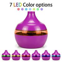 Essential Oil Diffuser with Oils, USB Air Aroma Essential Oil Diffuser LED Ultrasonic Aroma Aromatherapy Humidifie, Essential Oil Blends, Purple