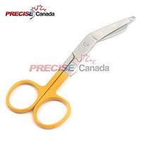 PRECISE CANADA: 1 Lister Bandage Nurse Scissors - 4 1/2" Color Handles (Yellow)