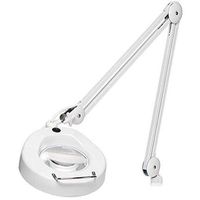 OC White EM-45-W Economy Prolite Magnifier, 45" Reach, Table Edge Clamp, White