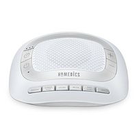White Noise Sound Machine | Portable Sleep Therapy for Home, Office, Baby & Travel | 6 Relaxing & Soothing Nature Sounds, Battery or Adapter Charging Options, Auto-Off Timer | HoMedics