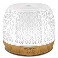 500ml Metal Aromatherapy Ultrasonic Cool Mist Aroma Essential Oil Diffuser, Usage up to 20 hours,Whisper Quiet Humidifier with Waterless Auto Shut-Off Protection and 7-Color Changed LED for Home Offic