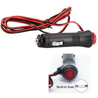 Misszhang-US 12V-24V Auto Car Cigar Lighter Socket Plug Connector Extension Cord with Switch