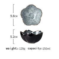 Nwn 2 Pieces Of Japanese Ceramic Small Dish Flower Type Small Dish Dish Home Hot Pot Sauce Dish Vinegar Soy Sauce Dish Dish Dish (Color : C)