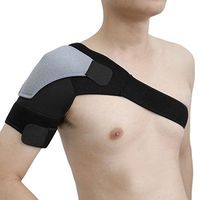 uxcell Black Gray Right Adjustable Shoulder Sleeves Back Posture Corrector Support Belt