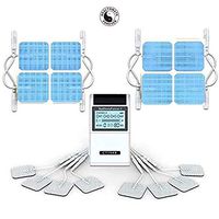 HealthmateForever 15 Modes Digital Pulse Pain Relief Device| TENS CT15AB with 16 Long Life Pads | Back Shoulder Muscle Soreness | Improve Muscle Performance | 4 Outputs FDA Cleared