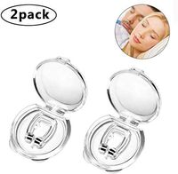 Anti Snoring Nose Clip Devices Mini Silicone Magnetic Nose Clip Anti Snoring Snore Stoper Device Sleepypal Anti Snoring Snoring Aid Sleep Device for Ease Breathing Comfortable Sleeping - Quiet Night