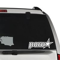 GottaLoveStickerz Porn Star Nudity Permanent Vinyl Decal Sticker for Laptop Tablet Helmet Windows Wall Decor Car Truck Motorcycle - Size (07 Inch / 18 cm Wide) - Color (Gloss Black)
