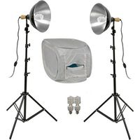 Impact Two-Light Fluorescent Digital Light Shed Kit - Medium