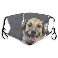 Funny Dog Protective Mask with Gasket Disposable Water Repellent Multilayer Filter Adult Sunscreen Large Mask M