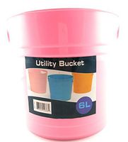 6 Liter Plastic Utility Bucket Pink
