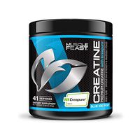 Muscle Feast Creapure Creatine Monohydrate Powder, Premium Pre-Workout or Post-Workout, Easy to Mix, Gluten-Free, Safe and Pure, Kosher Certified (300g, Blue Ice Pop)