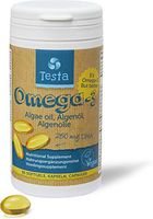 Testa Omega 3 - Vegan DHA - Algae Oil - 250mg DHA - Cut Out The Middle Fish - Plant Based Omega-3 - Healthier Than Fish Oil - 60 Capsules