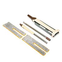 Self-Wringing Double Sided Flat Mop Telescopic Comfortable Handle Mop Floor Cleaning Tool for Living Room Kitchen