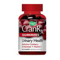Nature's Way CranRx Gummy Urinary Health BioActive Cranberry + D-Manonse + Vitamin C, 60 Gummies