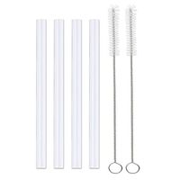 Replacement Straws for CamelBak Kids Bottle, Accessories Set Include 4 BPA-FREE Straws and 2 Straw Cleaning Brushes